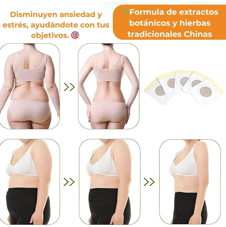 🔥 Parches Reductores para el Abdomen – Quema Grasa, Reduce Apetito y Elimina Celulitis