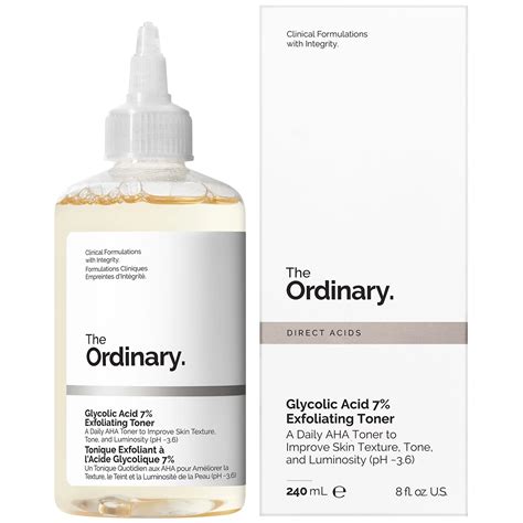 The Ordinary Glycolic Acid 7% Toning Solution – Exfoliación Suave y Renovadora (240 ml)