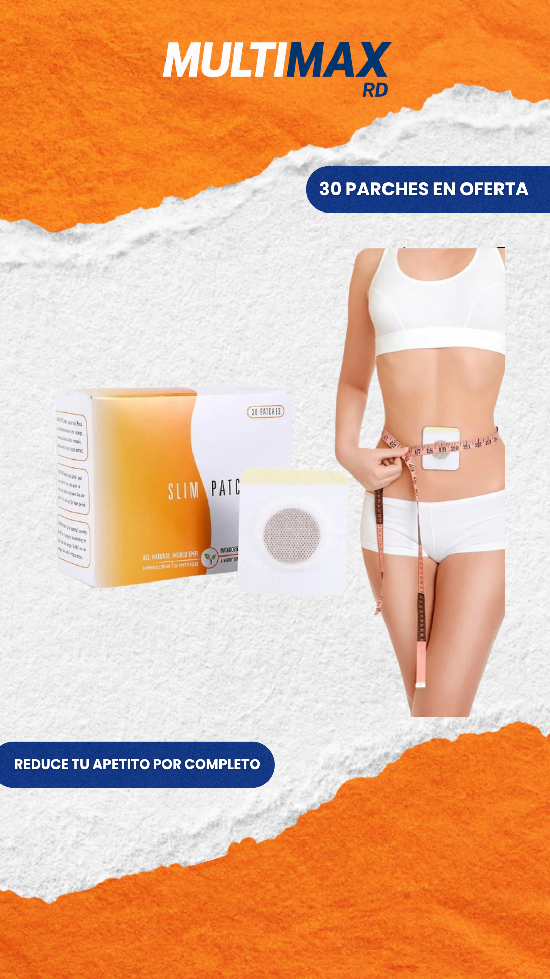 🔥 Parches Reductores para el Abdomen – Quema Grasa, Reduce Apetito y Elimina Celulitis
